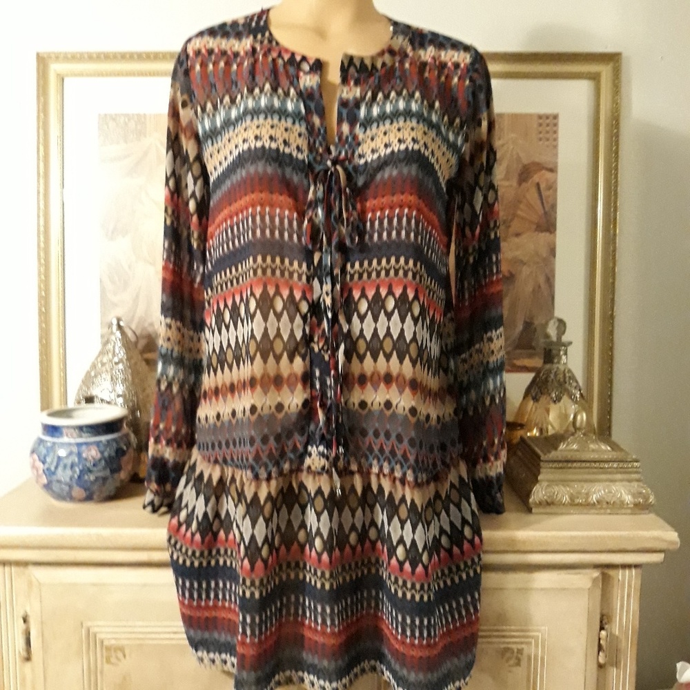 Love21 Cute Multicolor Tunic Dress